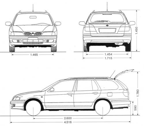 Nissan Primera II Kombi • Dane techniczne • AutoCentrum.pl
