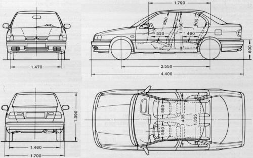 Nissan Primera I Sedan • Dane techniczne • AutoCentrum.pl