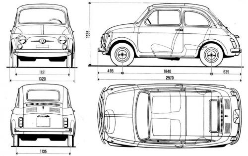 Fiat 500 I • Dane techniczne • AutoCentrum.pl