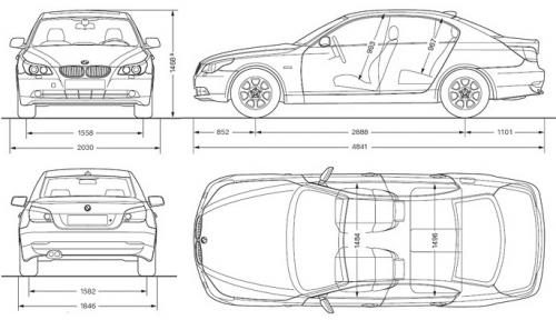 BMW Seria 5 E60 Sedan • Dane techniczne • AutoCentrum.pl