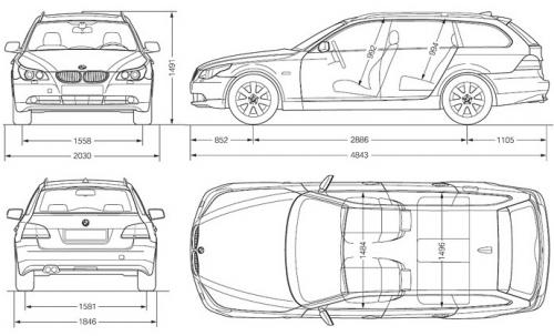 BMW Seria 5 E60 Touring • Dane techniczne • AutoCentrum.pl