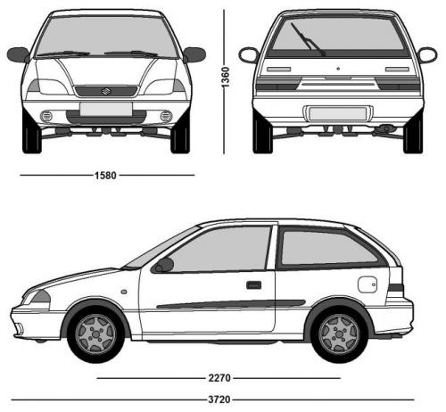 Suzuki Swift III Hatchback • Dane techniczne • AutoCentrum.pl