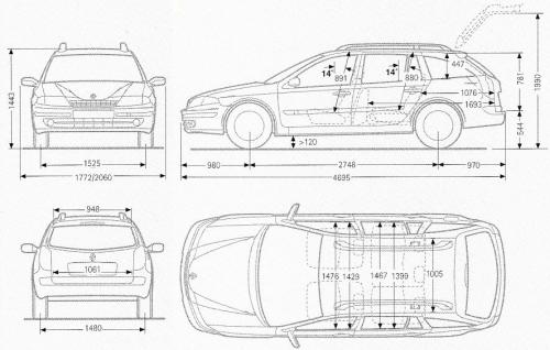 Renault Laguna II Kombi • Dane techniczne • AutoCentrum.pl