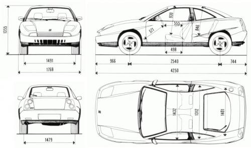 Fiat Coupe • Dane techniczne • AutoCentrum.pl