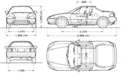 Honda CRX III • Dane techniczne • AutoCentrum.pl
