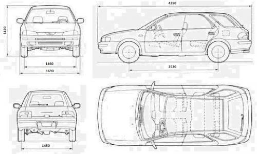 Subaru Impreza I Kombi • Dane techniczne • AutoCentrum.pl