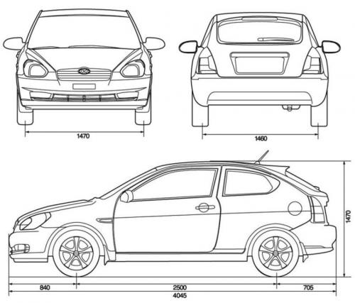 Hyundai Accent III Hatchback • Dane techniczne