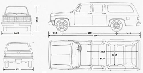 Chevrolet Suburban 1973 • Dane techniczne • AutoCentrum.pl