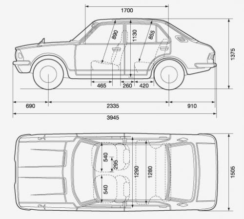 Toyota Corolla II Sedan • Dane techniczne • AutoCentrum.pl