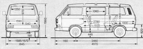 Volkswagen Caravelle T3 Multivan • Dane techniczne
