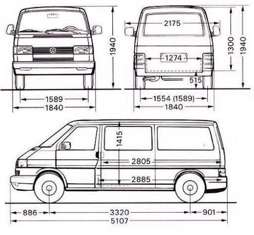 Volkswagen Caravelle T4 Multivan • Dane techniczne