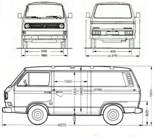 Volkswagen Caravelle T3 Transporter • Dane techniczne