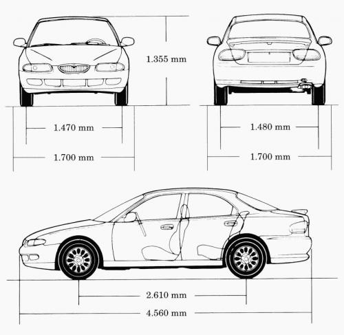 Mazda Xedos 6 • Dane techniczne • AutoCentrum.pl
