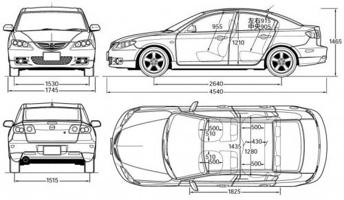 Mazda 3 I Sedan • Dane techniczne • AutoCentrum.pl