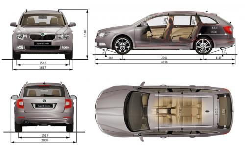 Skoda Superb Ii Kombi Dane Techniczne Autocentrum Pl