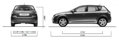 Kia Ceed I Hatchback 5d Facelifting • Dane techniczne