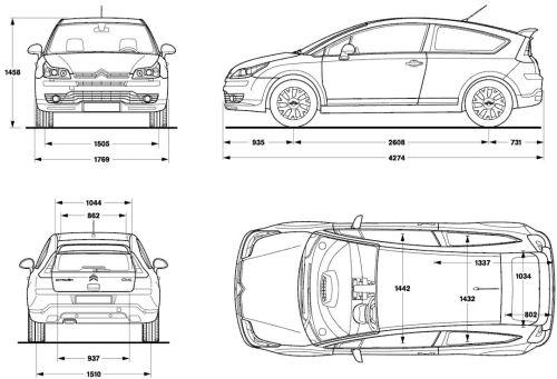 Citroen C4 I Coupe Facelifting • Dane Techniczne • Autocentrum.pl