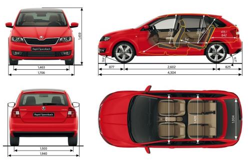 Skoda Rapid Ii Spaceback Dane Techniczne Autocentrum Pl