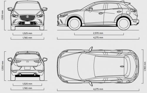 Mazda CX3 • Dane techniczne • AutoCentrum.pl