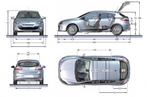Renault Megane III Hatchback Facelifting • Dane techniczne