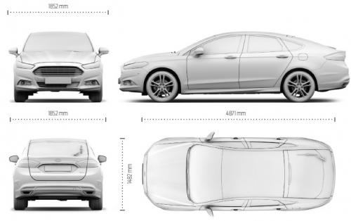 Длина мондео 3. Габариты Форд Мондео 2015 года. Форд Мондео 5 габариты. Ford Mondeo 4 габариты. Ford Mondeo Fusion 2017 Blueprint.