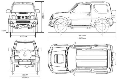 Suzuki Jimny Standard Facelifting • Dane techniczne