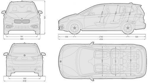 BMW Seria 2 Gran Tourer • Dane techniczne • AutoCentrum.pl