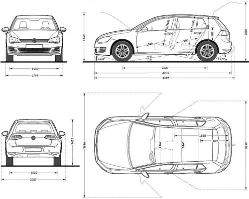 Volkswagen Golf VII Hatchback 5d • Dane techniczne