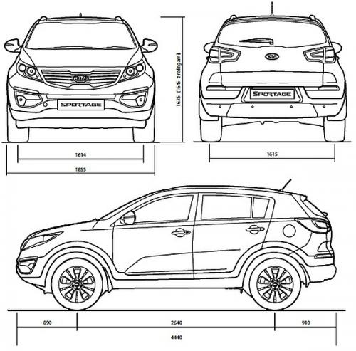 Kia Sportage III SUV Facelifting • Dane techniczne