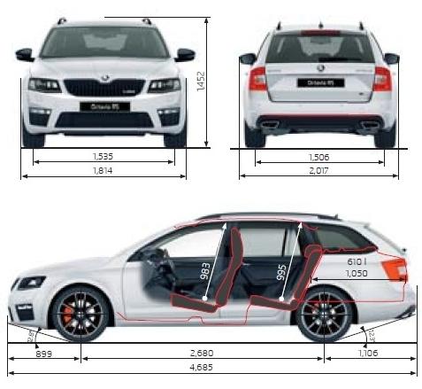 Skoda Octavia Iii Rs Kombi Dane Techniczne Autocentrum Pl