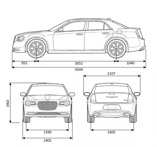 Chrysler 300C II Sedan • Dane techniczne • AutoCentrum.pl