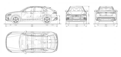 Чертеж audi q8