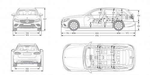 Mercedes Klasa C W205 Kombi AMG Facelift • Dane techniczne