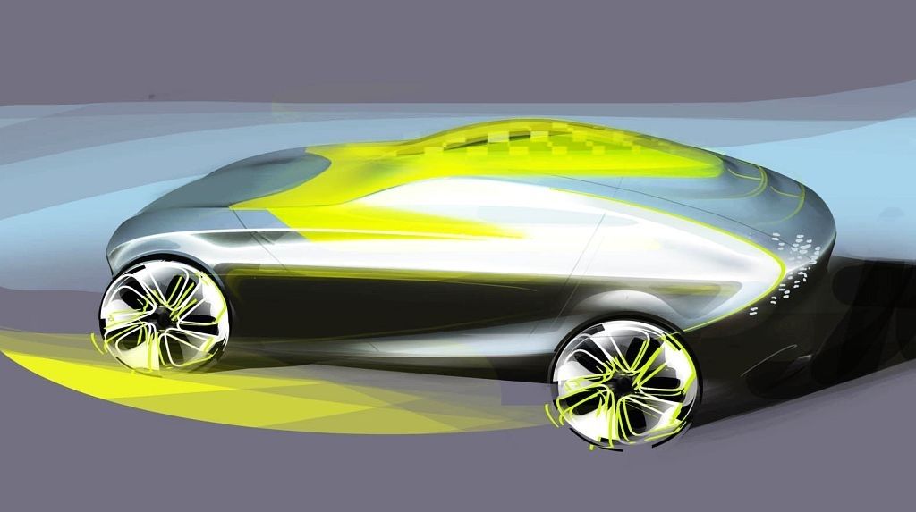 HYUNDAI I ONIQ CONCEPT GICLEE CANVAS ART PRINT POSTER