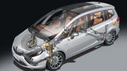 Opel Zafira III - schemat konstrukcyjny auta