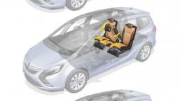 Opel Zafira III - szkic wnętrza