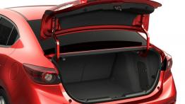 Mazda 3 III sedan (2014) - tył - bagażnik otwarty