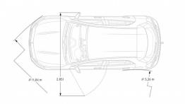 Mercedes GLA (2014) - szkic auta - wymiary