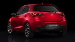 Mazda 2 III (2015) - tył - reflektory włączone