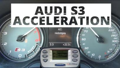 Audi S3 2.0 TFSI 300 KM - acceleration 0-100 km/h