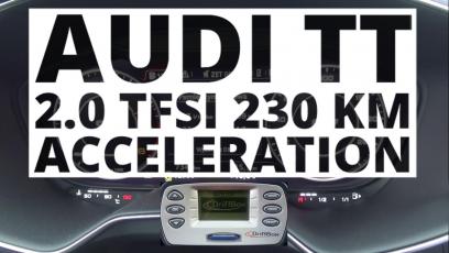 Audi TT quattro 2.0 TFSI 230 KM (AT) - przyspieszenie 0-100 km/h