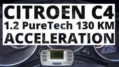 Citroen C4 1.2 PureTech 130 KM (MT) - przyspieszenie 0-100 km/h