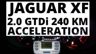Jaguar XF 2.0 GTDi 240 KM (AT) - przyspieszenie 0-100 km/h