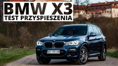 BMW X3 2.0 Diesel 190 KM (AT) - przyspieszenie 0-100 km/h