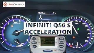 Infiniti Q50 S Hybrid 364PS - acceleration 0-100, 60-100