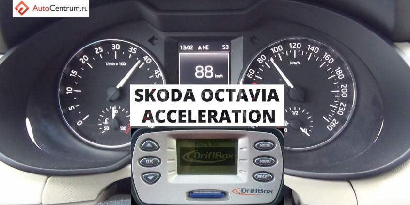 Skoda Octavia 2.0 TDI 150 KM (on wet) - acceleration 0-100 km/h