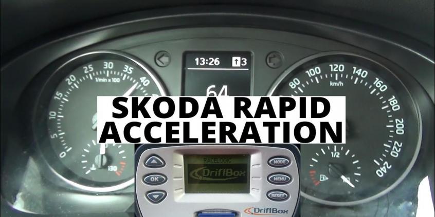 Skoda Rapid 1.6 TDI 105 KM - acceleration 0-100 km/h