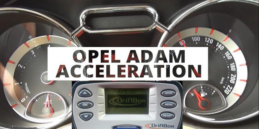 Opel Adam 1.4 100 KM - acceleration 0-100 km/h