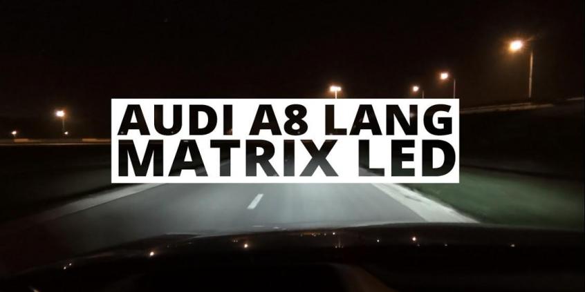 Audi A8 Lang - test świateł Matrix LED