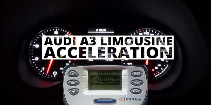 Audi A3 Limousine 1.4 TFSI 140 KM - acceleration 0-100 km/h